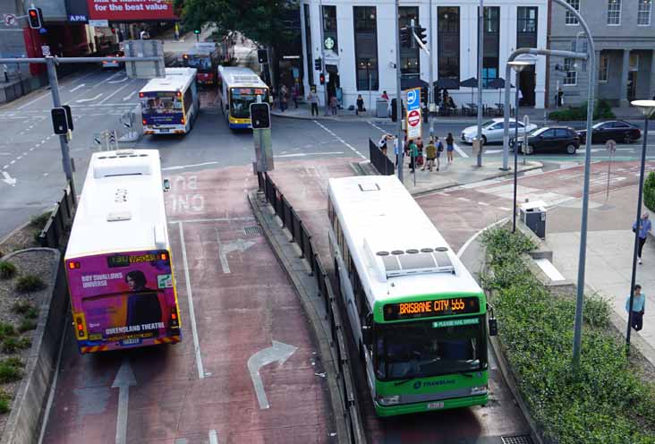 Logan City Volvo B12BLE Bustech VST 39 & Brisbane B12BLE W5049